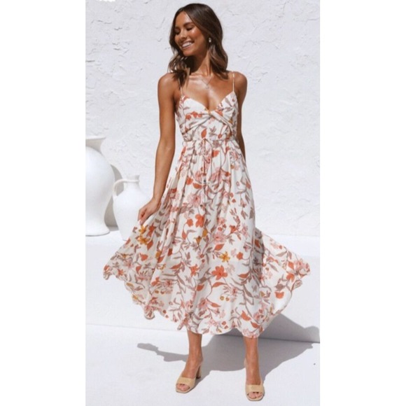 Petal and Pup Dresses & Skirts - Petal + Pup Floral Twist Maxi Dress Resort Whimsical Wedding Sundress Size 4